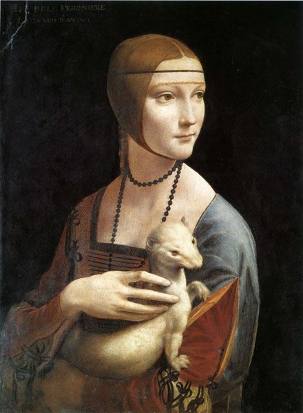 Léonard de Vinci La dame à l'hermine 1490.jpg